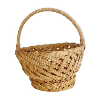 Vintage natural wicker basket