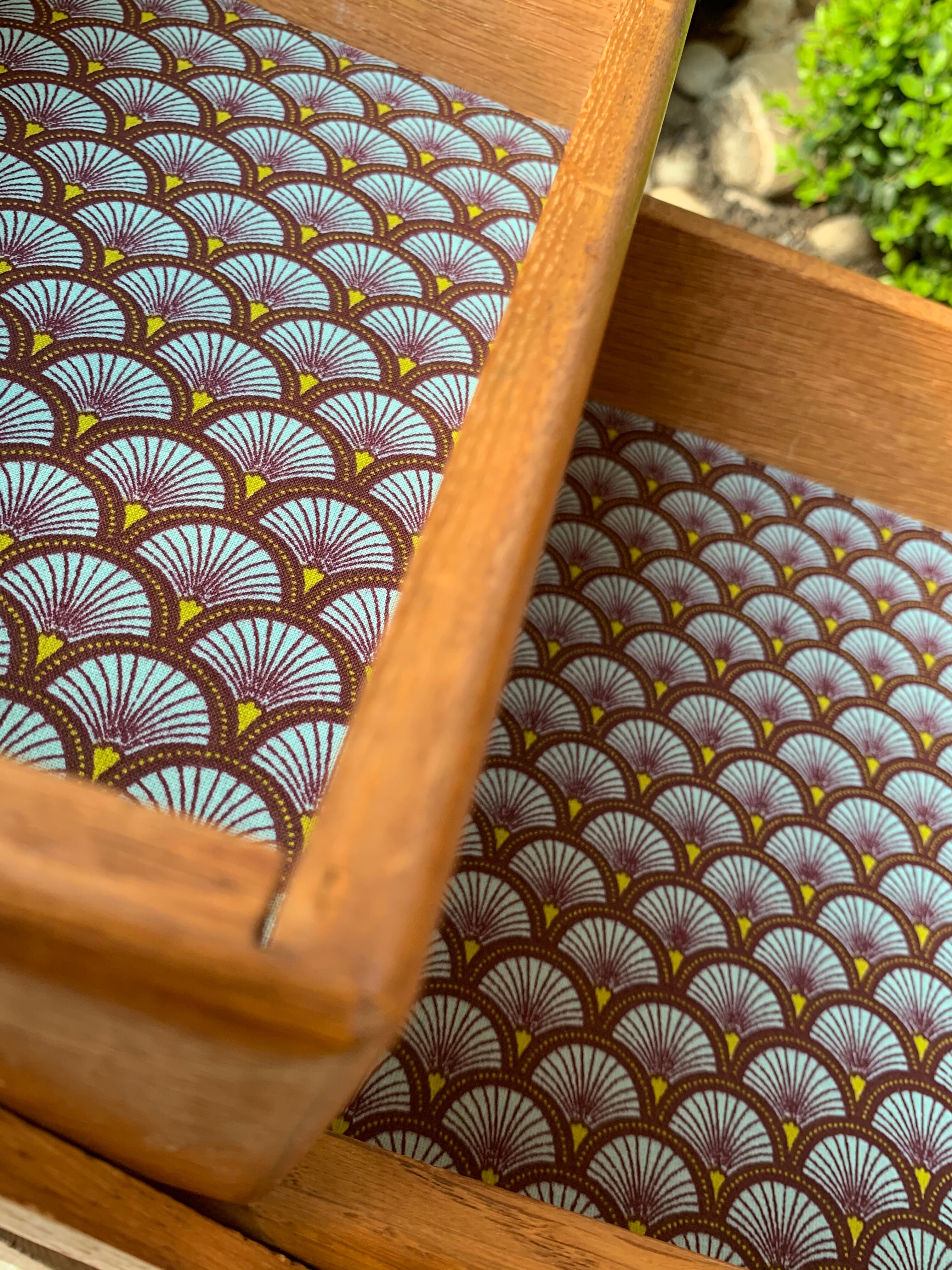 Art Deco sewing basket