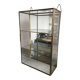 Vitrine murale laiton et verre