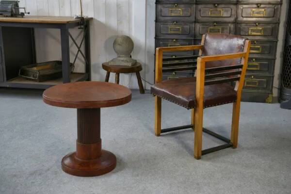 Art Deco pedestal table attributed to Jules Leleu 1930s