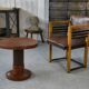 Art Deco pedestal table attributed to Jules Leleu 1930s