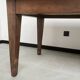 Solid walnut farmhouse table with spindle legs
