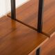 Italian free standing shelving unit or room divider in teak, 1970s