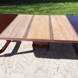 Solid mahogany extendable table