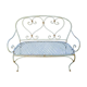 Garden bench in metal