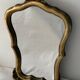 Old mirror in gilded wood 40 x 30 cm