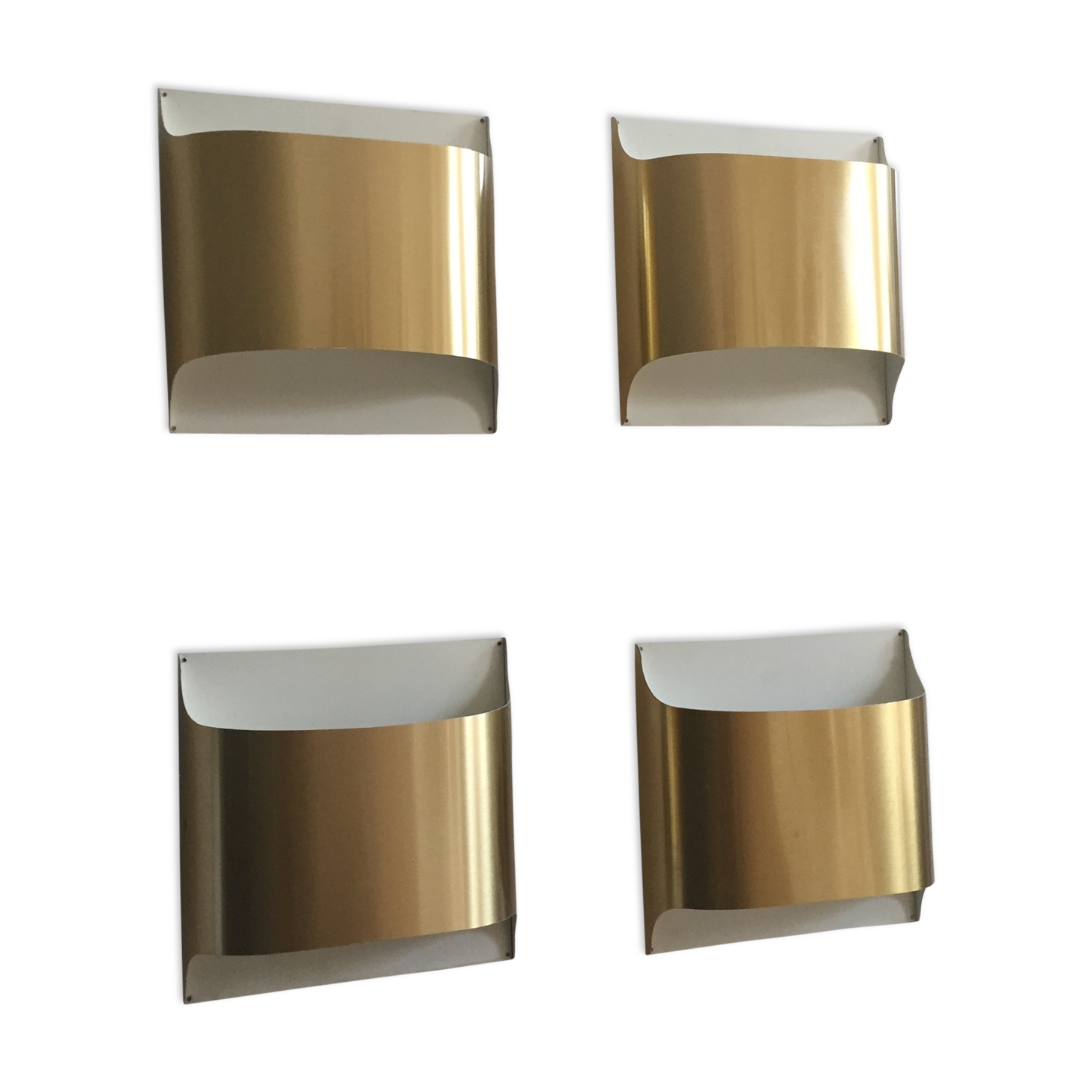 Set de 4 wall light Staff, Dieter Witte 1970