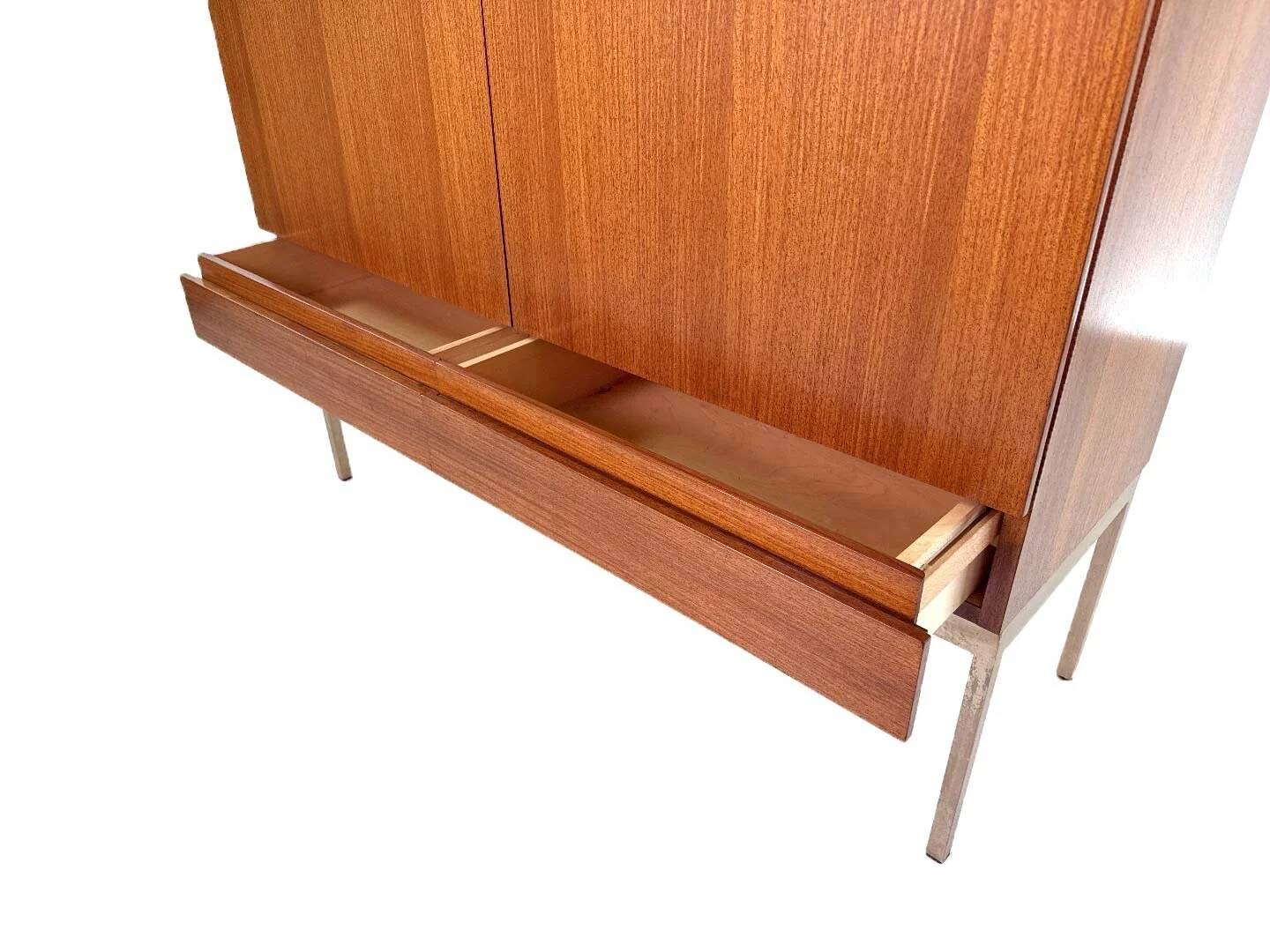 Mid-century teak highboard S21 by Dieter Waeckerlin for Behr