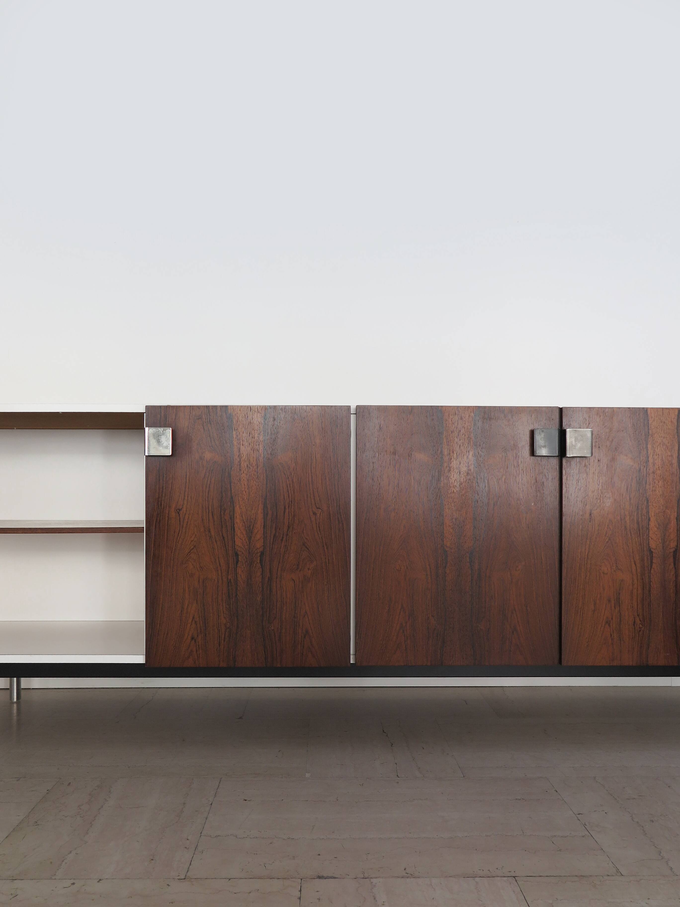 Formica rosewood midcentury sideboard, Italy 1960s