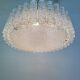 Glass Tubes Chandelier Flush mount from Doria Leuchten, 1960s