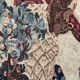 Vintage tapestry hand-screen printed in France