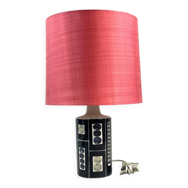 Lampe de table Inge Lise Koefoed pour Fog and Morup Ceramic Danemark 1960 Signé