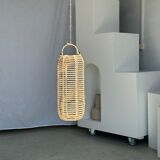 Small lantern-shaped rattan suspension H35 D15