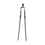 Old wrought iron fireplace clamp