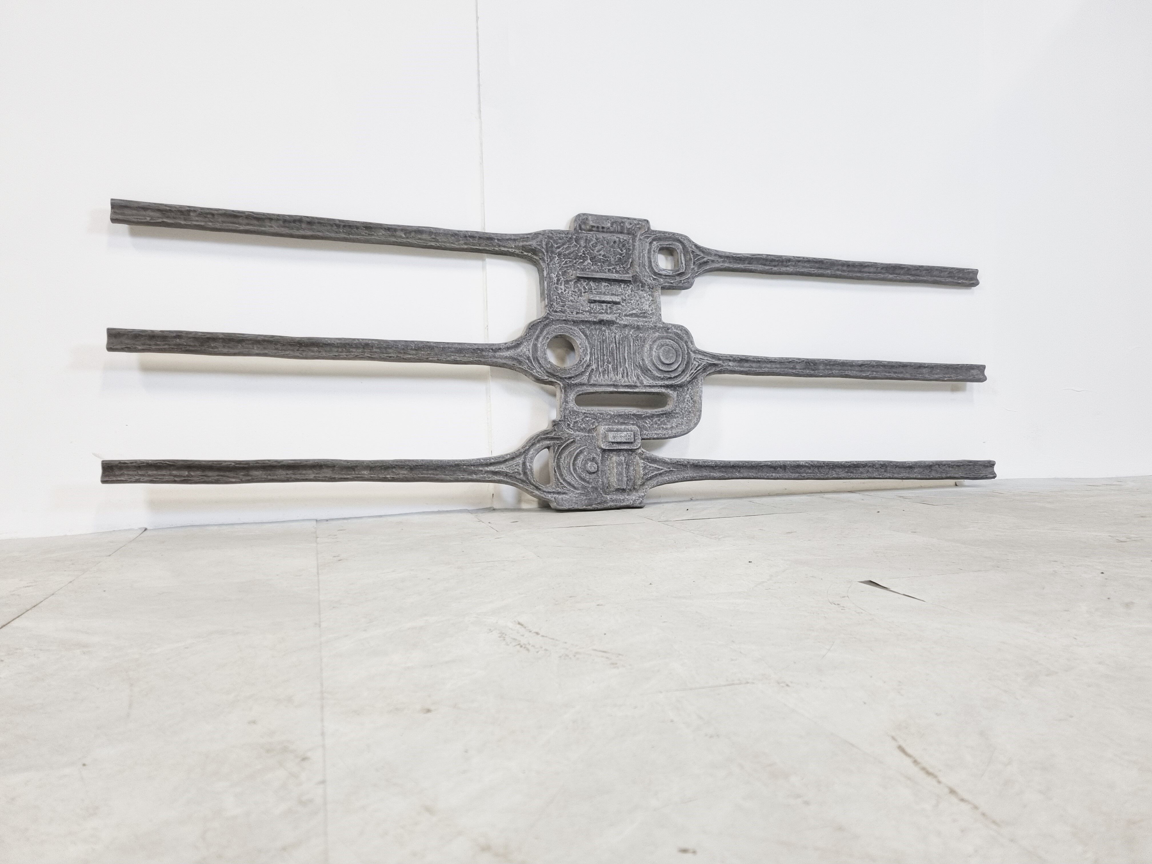 Brutalist wall sculpture, 1970s