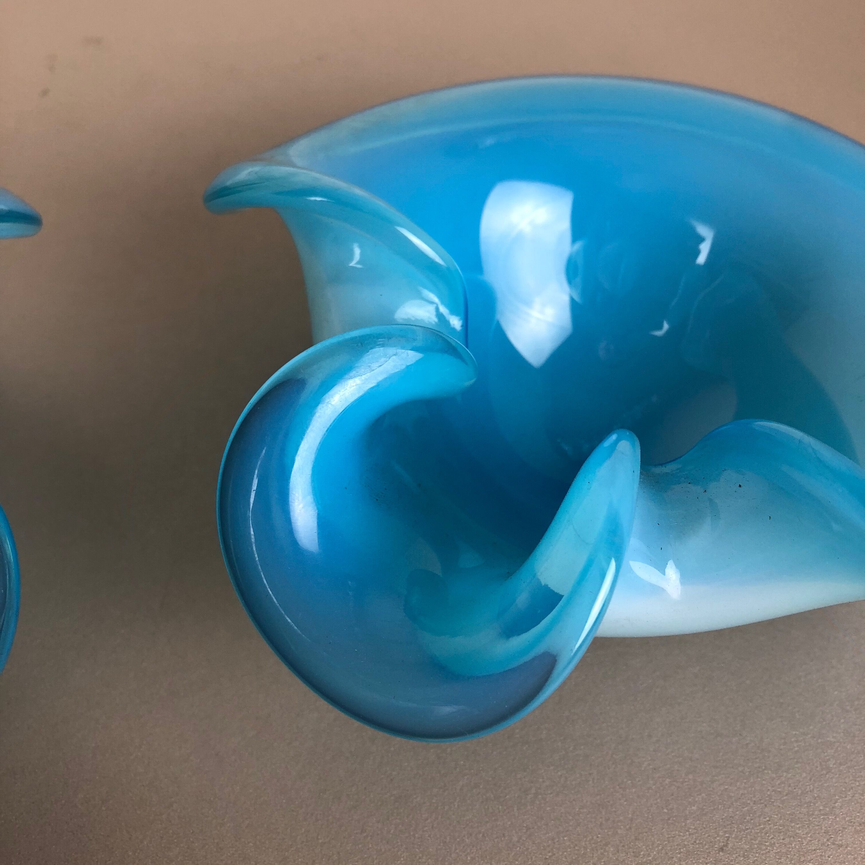Murano glass shell bowl by Antonio da Ros Cenedese, 1960s