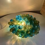 “Cluster” table lamp in blown glass from Syria
