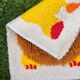 Tapis pour enfant en laine figurant un lion