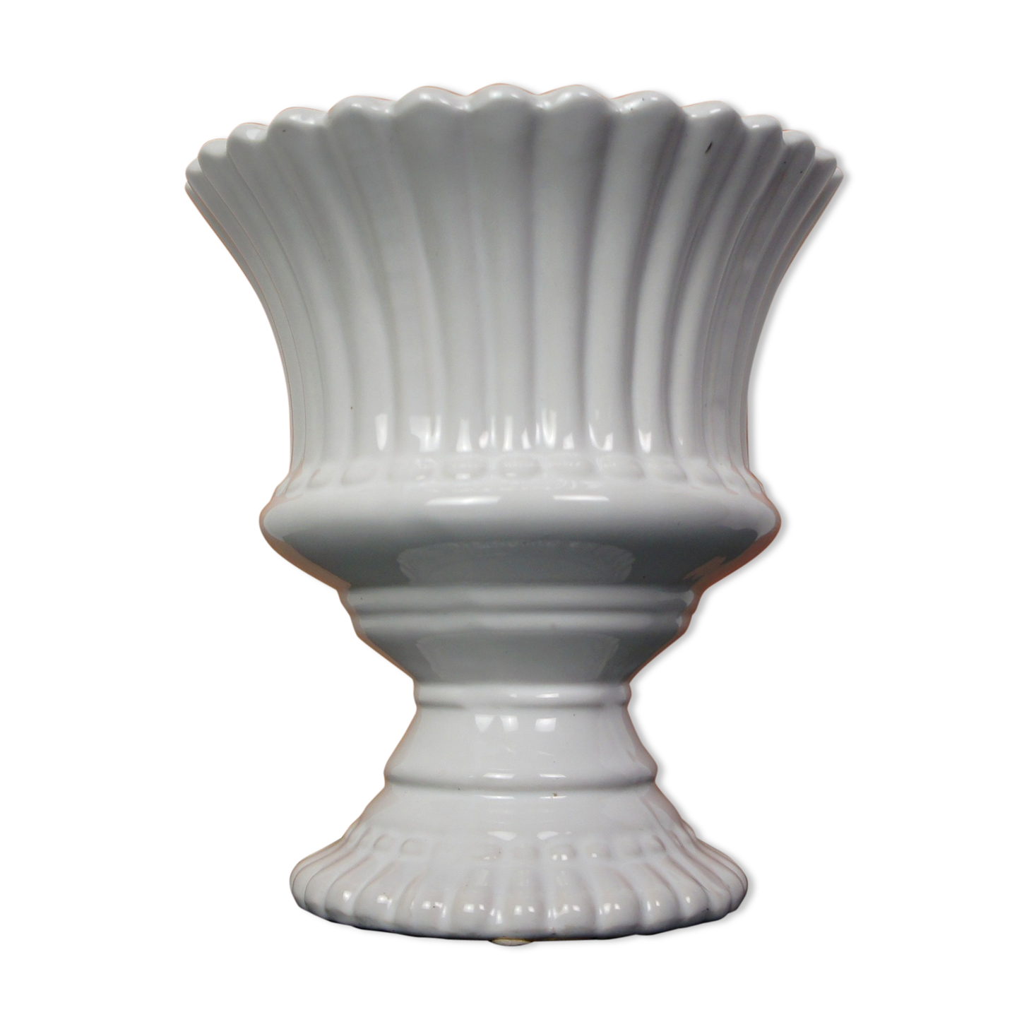 Medici vase in white porcelain