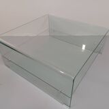 Coffee table, molded glass