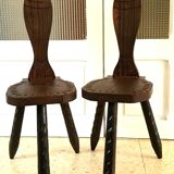 Vintage tripod stools from the 70s