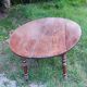 Large table with oval oak shutters 190cm