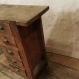 Established console wood drawers workshop