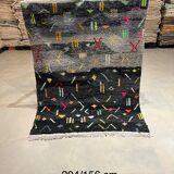 Black Berber carpet156x204cm