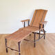 Chaise longue rotin, début XXe