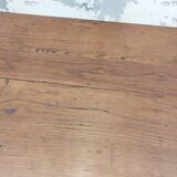 Rustic burgundy farm table 19th -1m80