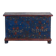 Antique navy blue trunk with floral details (c.1920) #94