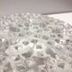 Vintage ceiling light / wall light - Molded glass - diamond tips - 1970s