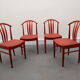 Swedish Dining Chairs by C. Ekström, A. Johansson & S. Hyssna, 1970s, Set of 4