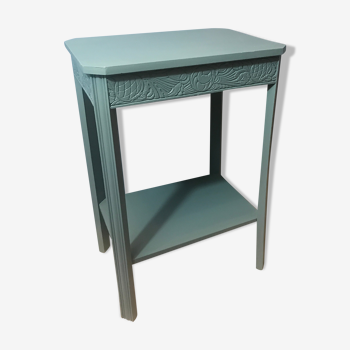 Blue/green art deco side table
