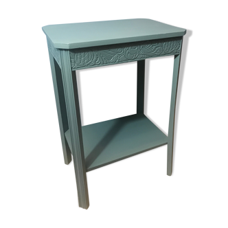 Blue/green art deco side table