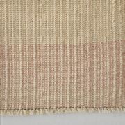 Tapis Kilim en jute et laine rose clair fait main