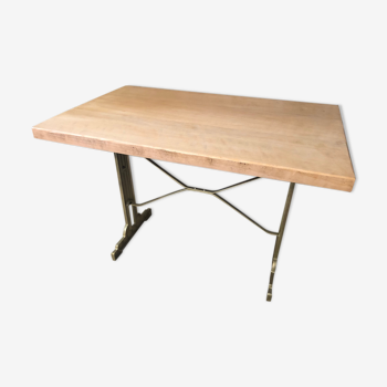 Bureau table console bois métal Louis Vuitton