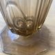 Vase Art déco en verre ambré fumé
