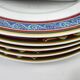 Raynaud Limoges set of 6 large flat plates 26cm model Pegasus