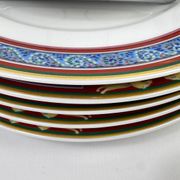 Raynaud Limoges set of 6 large flat plates 26cm model Pegasus