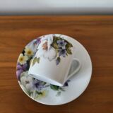 Porcelain Coffee Cup Bill Goldsmith Limoges "Victoria"