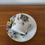 Porcelain Coffee Cup Bill Goldsmith Limoges "Victoria"