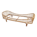 Vintage Italian rattan bed