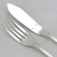 Christofle Vendôme 12 fish cutlery sets, 24 pieces, silver-plated metal, in excellent condition.