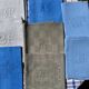 Old Mismatched Dyed Napkins - set of 8 - Embroidered Monograms