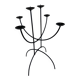 Sculptural chandelier in wrought iron