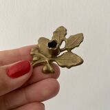 Set of 5 small vintage brass candlesticks / candle holders