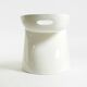 White stool by Winfried Staeb from the 1970s for the Form + Life Collection