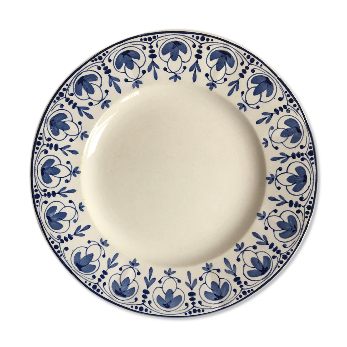 Assiette ancienne modèle Namur Sarreguemines France