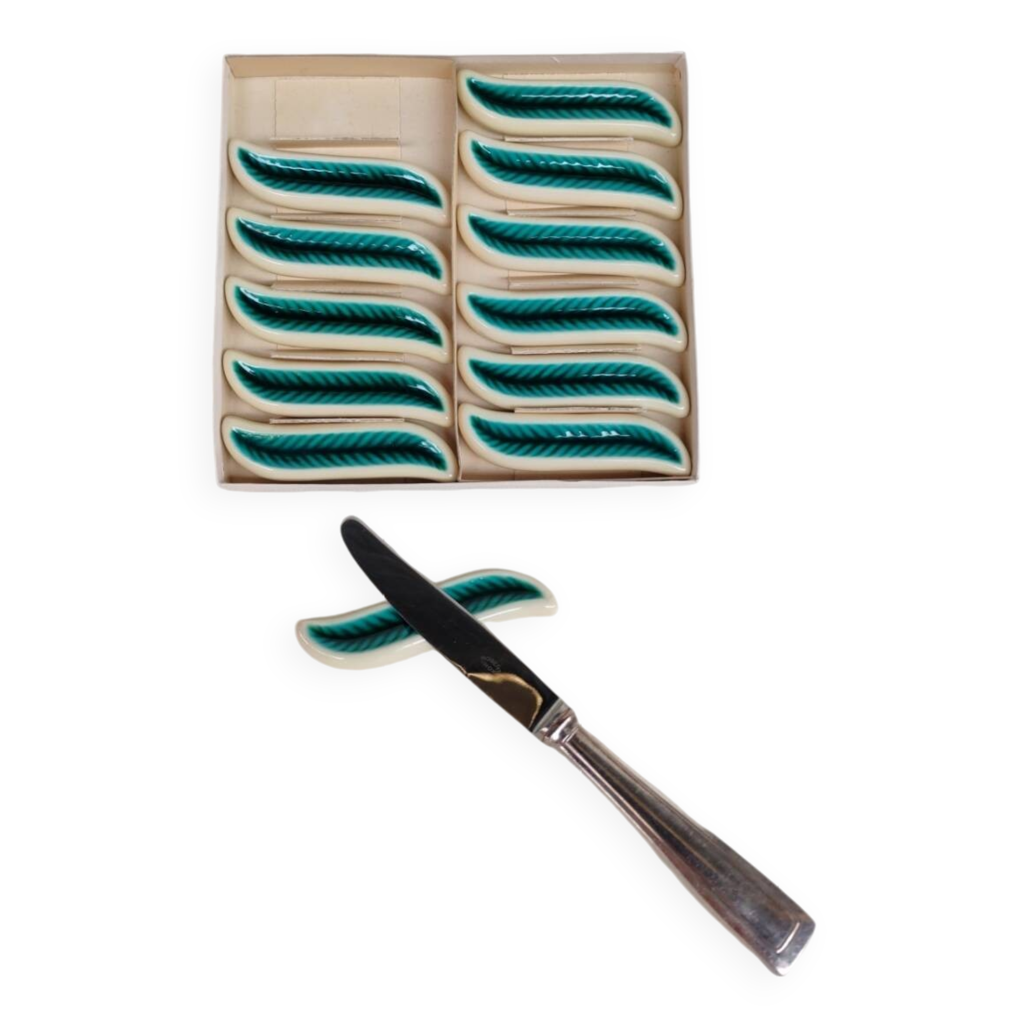 12 ceramic knife holders from Verceram, 1960s.